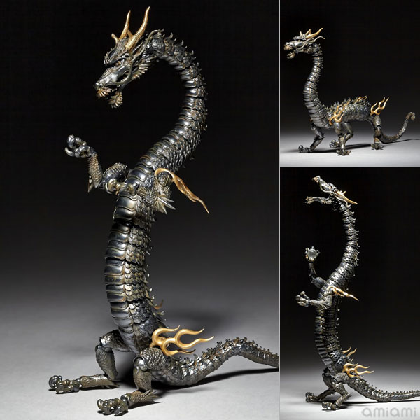 中古】(本体C/箱B)KT Project KT-003 タケヤ式自在置物 龍 鉄錆地調