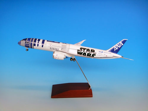 STAR WARS特別塗装機 1/200 B787-9 JA873A R2-D2 ANA JET(ABS完成