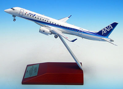 三菱航空機MRJ90 模型 JA21MJ 1/100 木製