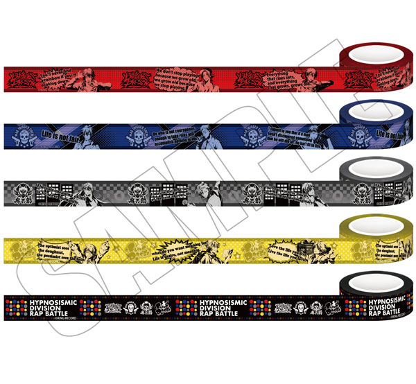 ヒプノシスマイク -Division Rap Battle-」マスキングテープ5種セット