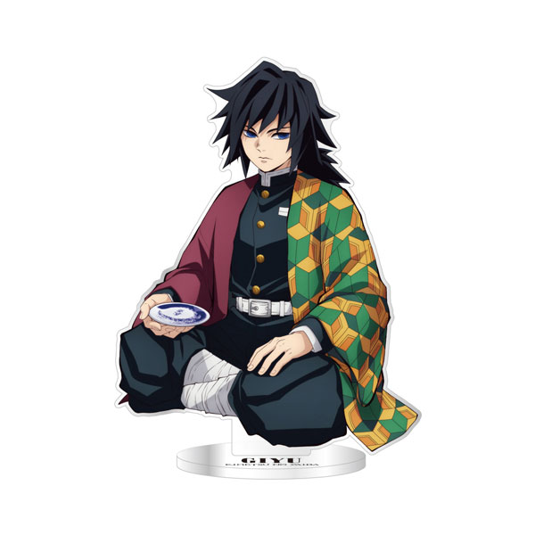 鬼滅の刃 冨岡義勇 c104 ビッグアクリルスタンド 缶バッジ