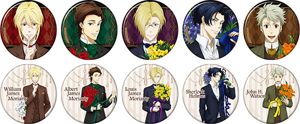 憂国のモリアーティ キャラバッジコレクション 缶バッジ キャラバッジ