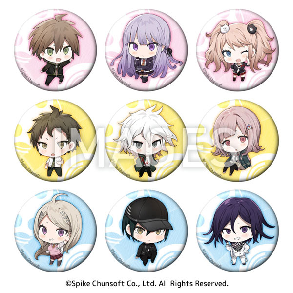 未使用 入間美兎 ダンガンロンパ 血まみれ 缶バッジ 学生証 他9個ずつ