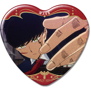 マッシュル レイン ハート型ホログラム缶バッジ TVアニメ「マッシュル