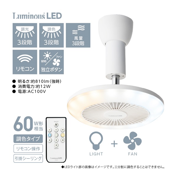 新品2個セット】Luminous LED FAN ルミナスLEDファン ルミナス LED