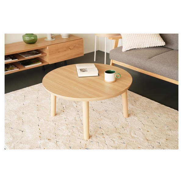 円形こたつ 70cm ナチュラル ホームコーディ イオン ホームコーディ 丸