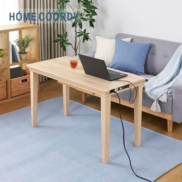 ホームコーディ USBコンセント付き 高さが変えられるソファ前こたつ＋