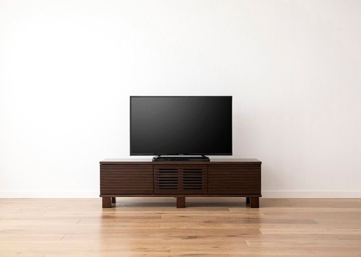 ルーバー・テレビボードv02 L～ローボード～ルーバーデザインが