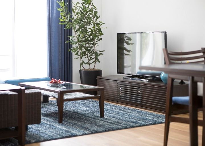 ルーバー・テレビボードv02 L～ローボード～ルーバーデザインが