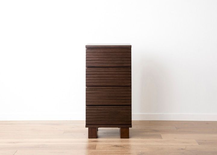 ルーバー・キャビネットv02 425 H ～チェスト～波から着想を得た横