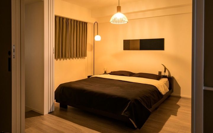 No.119 ダークブラウンのインテリアで統一、おしゃれな二人暮らし空間