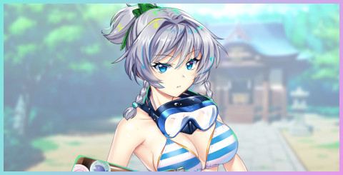 東方project 咲夜 水着 美少女 クリアファイル VZ16 東方ロストワード