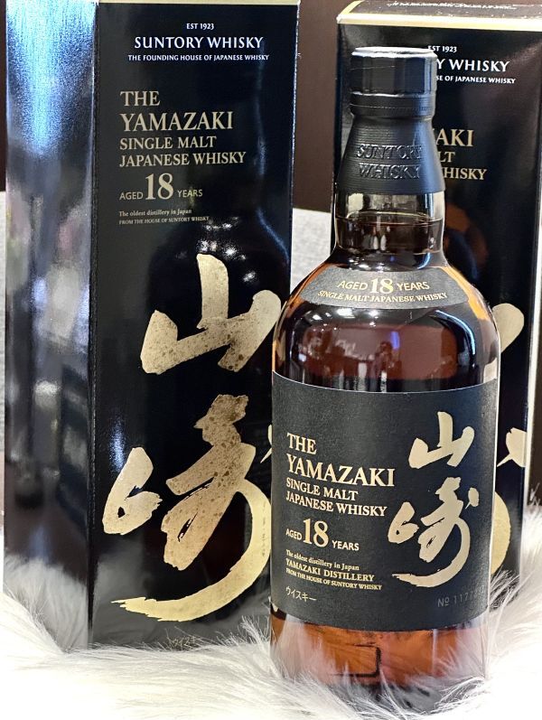 山崎18年 空瓶 箱 未洗浄 3セット 山崎18年 空瓶 未