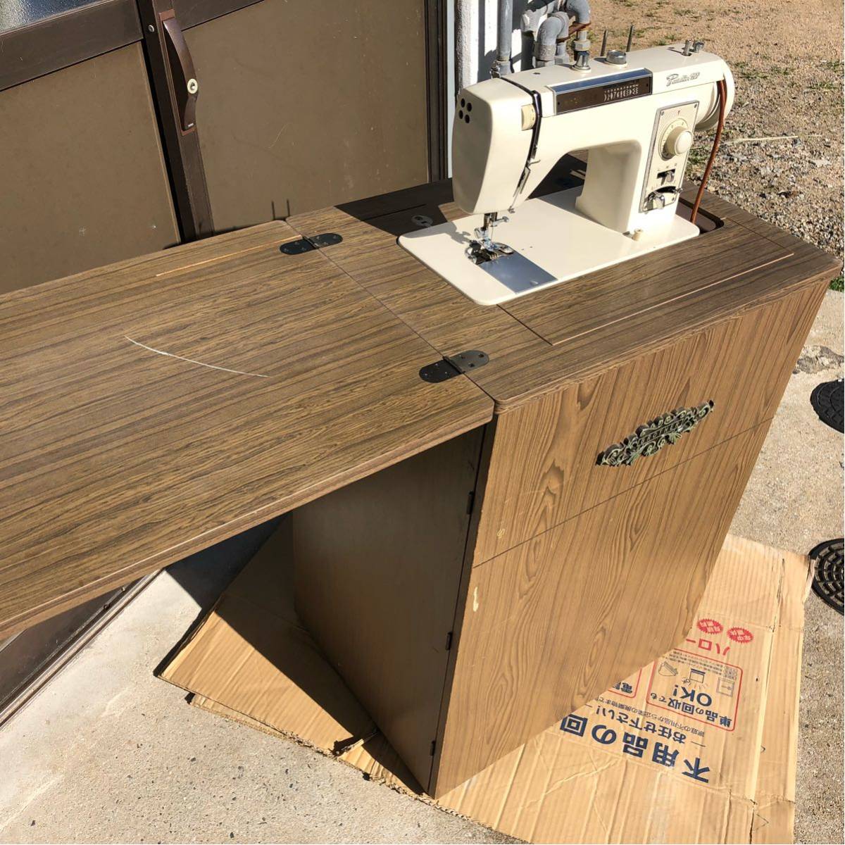☆brother 足踏みミシン ミシン台 昭和レトロ 鉄脚 ☆kamrecy 足踏み