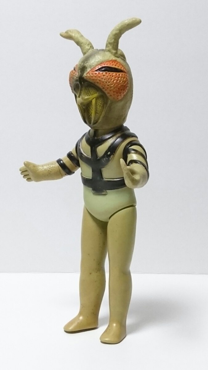 貴重☆旧バンダイ☆仮面ライダー 怪人 蟷螂男☆カマキリ男 ミニソフビ ☆珍