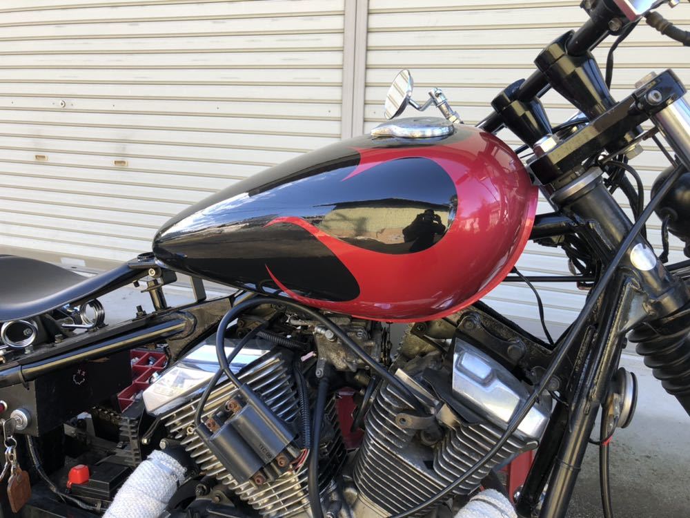 ビラーゴ250 純正タンクカスタムペイント