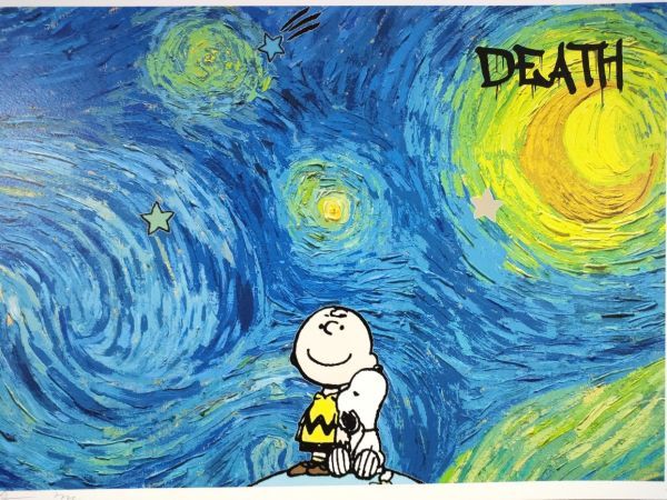 death nyc 世界限定100枚 スヌーピー PEANUT ゴッホ 星月夜 半額