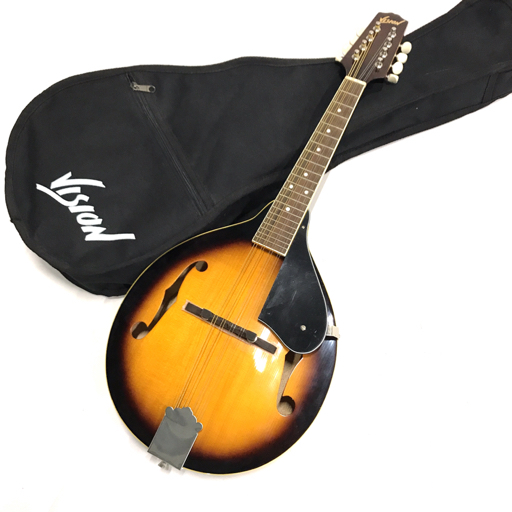 中古】Vision VMA-38S VS フラットマンドリン ソフトケース付の落札