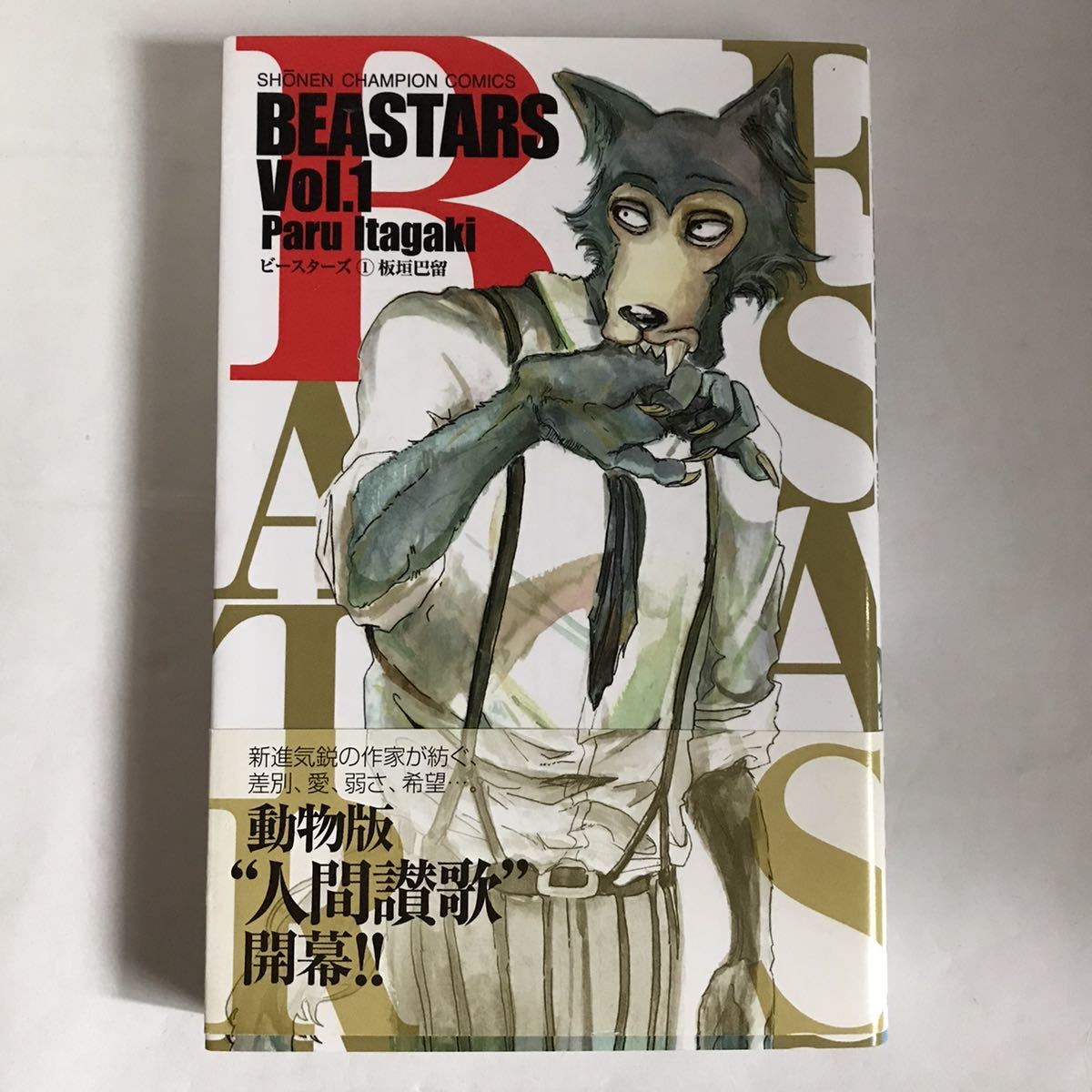 BEASTARS 板垣巴留先生直筆サイン入り複製原画 ヤフヤ A3 額縁付き