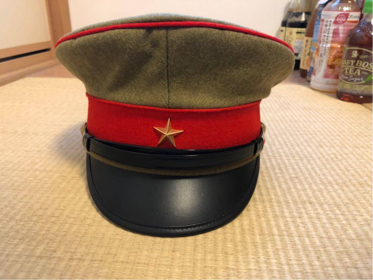 日本軍 将校用 クラッシュ式 軍帽 実物 陸軍 制帽 旧日本陸軍 実物将校用