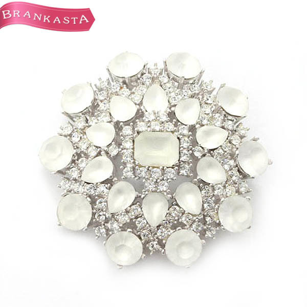 FOXEY ブローチラインストーンクリアマガジンフォクシーリボン