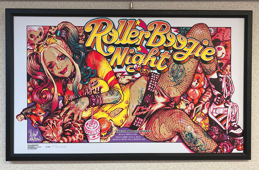 ロッキンジェリービーン、Rat Fink シルクスクリーン版画 ロッキン