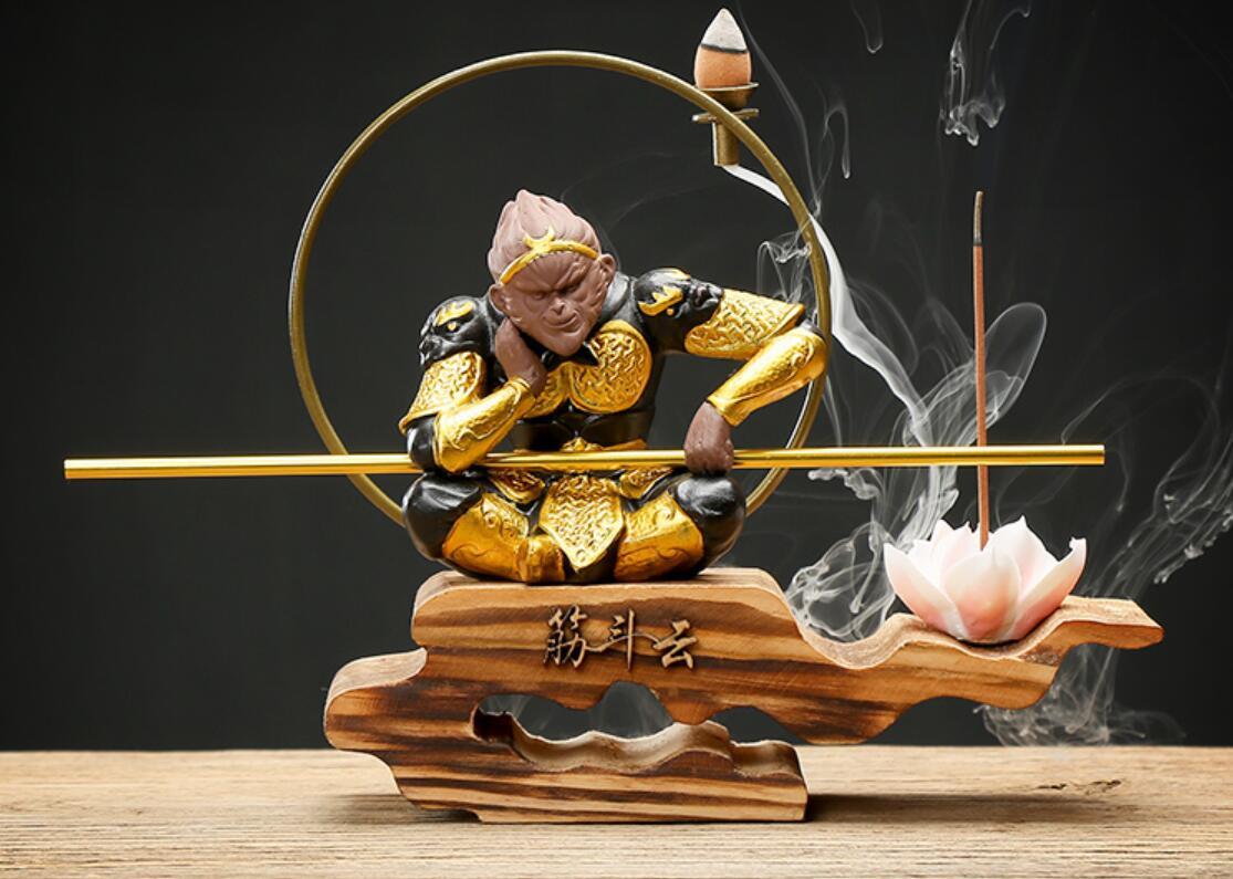 銅像 銅仏 闘勝仏斉天大聖孫悟空仏像 装飾品 工芸品 美術品 置物