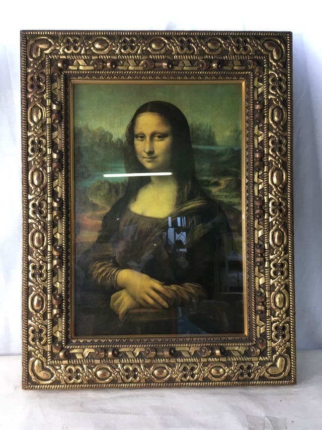 日本製 復刻版 モナリザ絵 ダ・ヴィンチ「モナリザ」 4号サイズ 立体