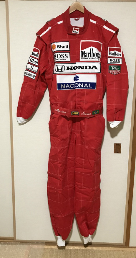 アイルトン・セナ レーシングスーツ一片【1989】 アイルトン・セナ