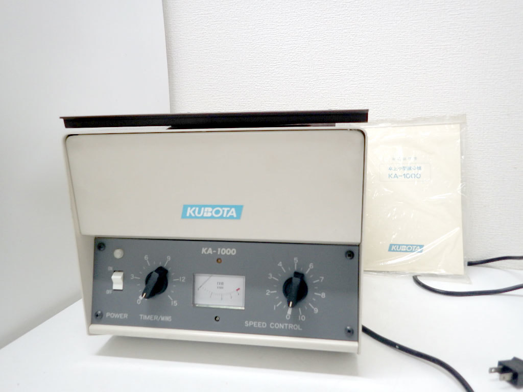 動作OK] 久保田商事 卓上小型遠心機 KA-1000A 100V 50/60Hz 遠心分離機