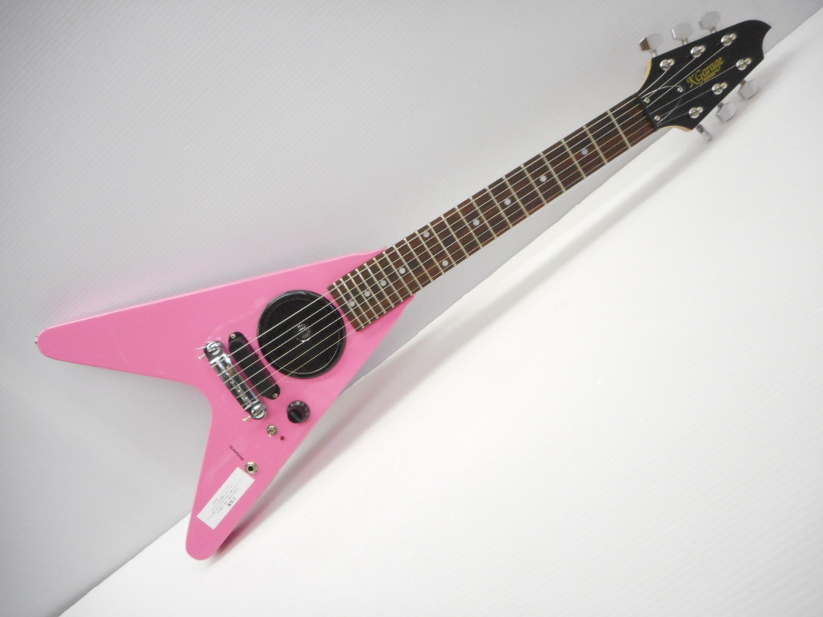 ◇K GARAGE SFV-180 フライングV アンプ内臓ミニギター