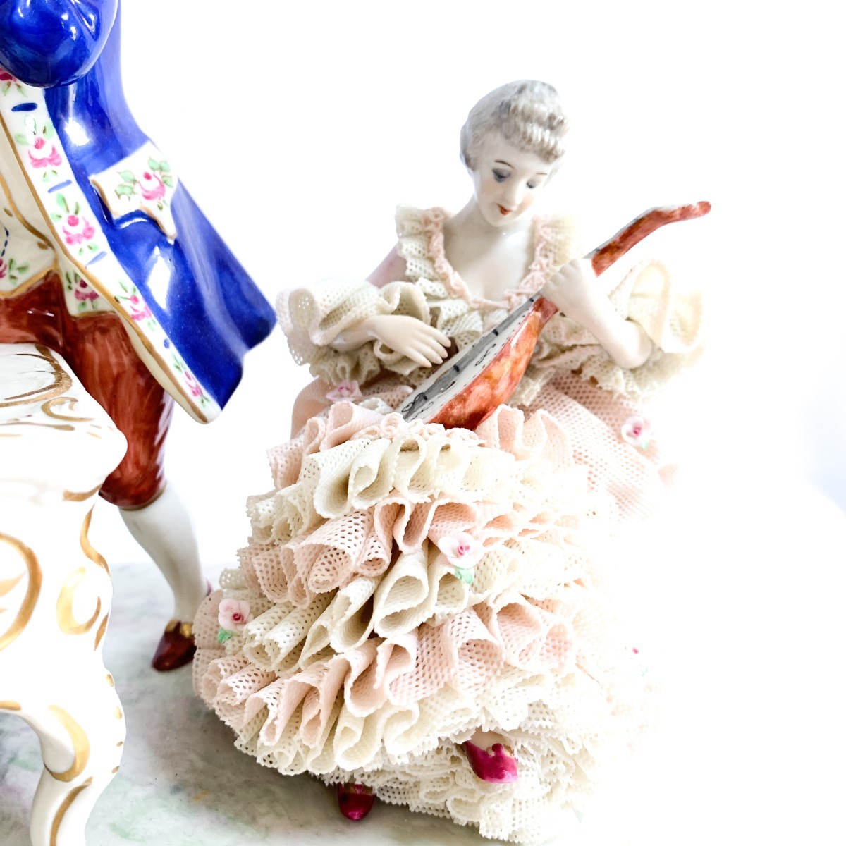 アイリッシュ ドレスデン 【金彩 陶器人形 ピアノ四重奏 ミュージカル