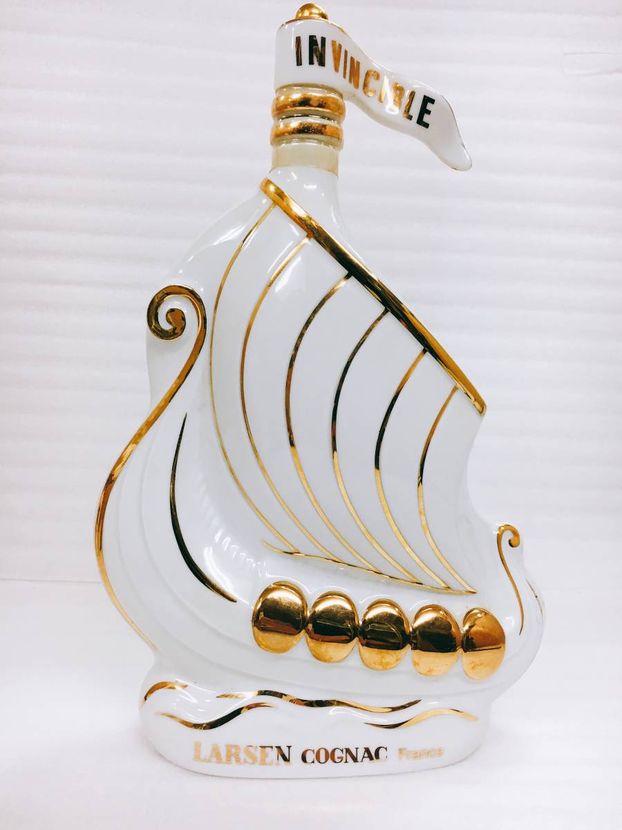 LARSEN COGNAC 帆船型ボトル コニャック 古酒 未開栓品】LARSEN
