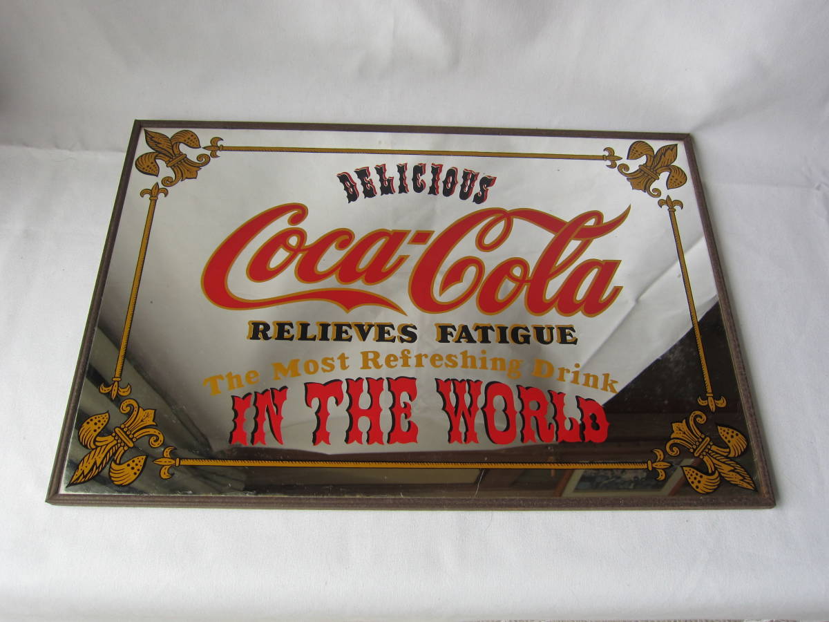 コカ・コーラ看板】Coca-Cola 昭和レトロ80sビンテージ横70縦40㎝ コカ