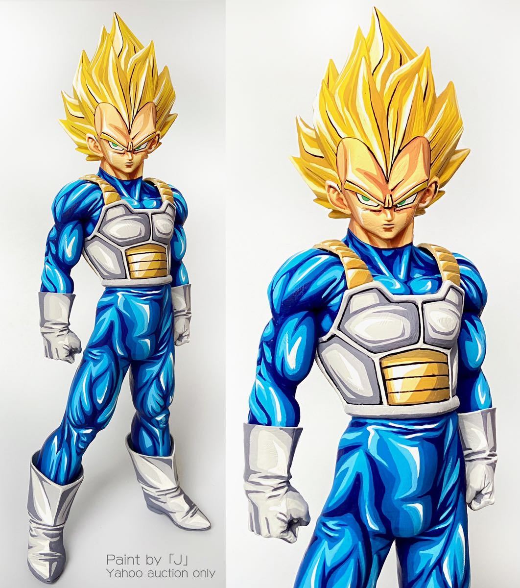 ドラゴンボール 魔人ベジータ リペイント 2D 黒色 二次元彩色