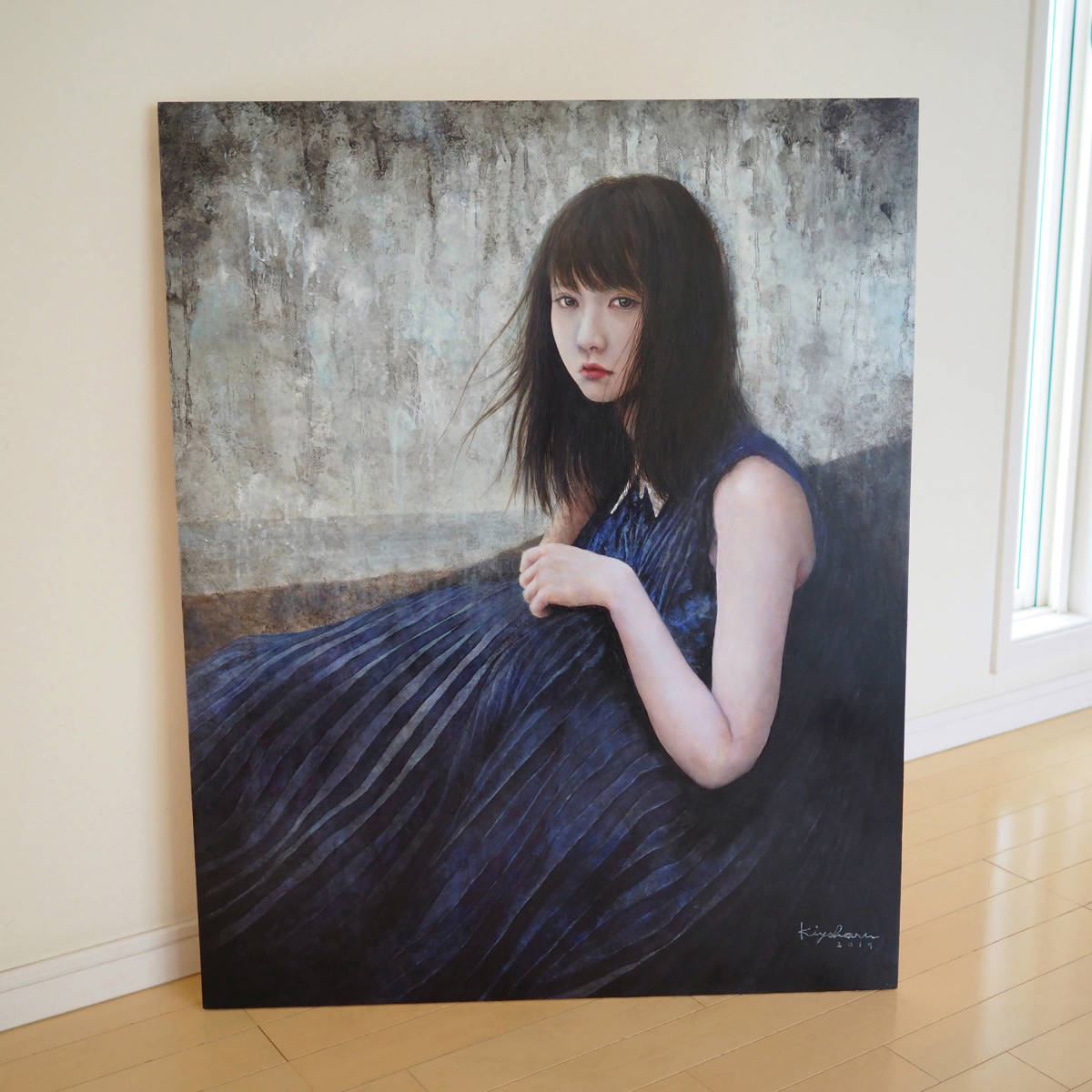 絵画油彩画原画F30 【星空のクィーンズタウン