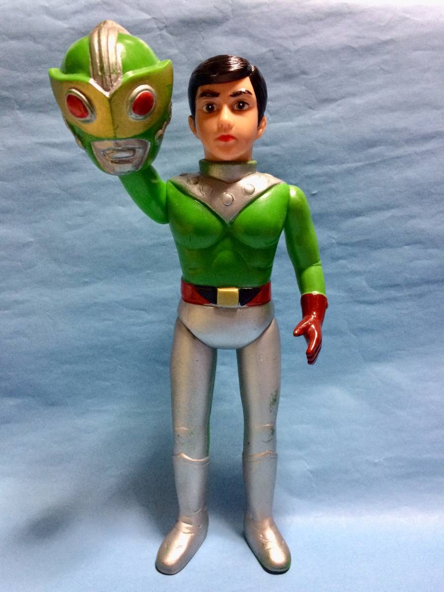 Yahoo!オークション サンダーマスク風 ソフビ 無版権 人形 高さ約14cm