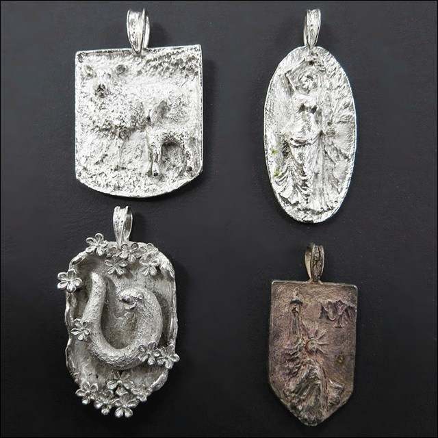 岩倉康二 ペンダントトップ シルバー 山 作家 アクセサリー 銀 岩倉