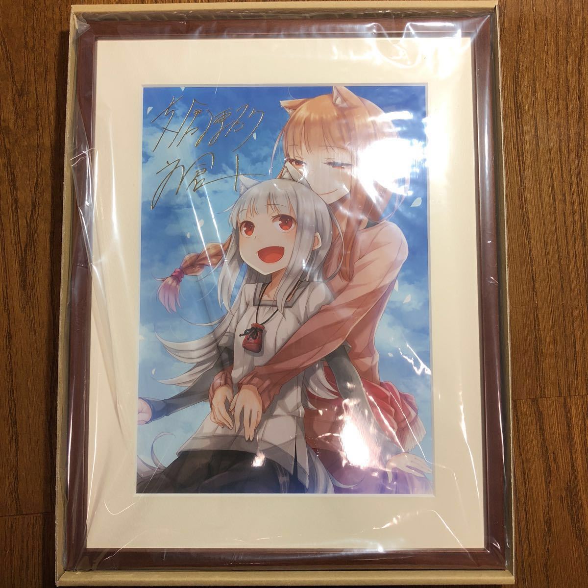 狼と香辛料 複製原画 直筆サイン 10周年 Yahoo!オークション - 狼と