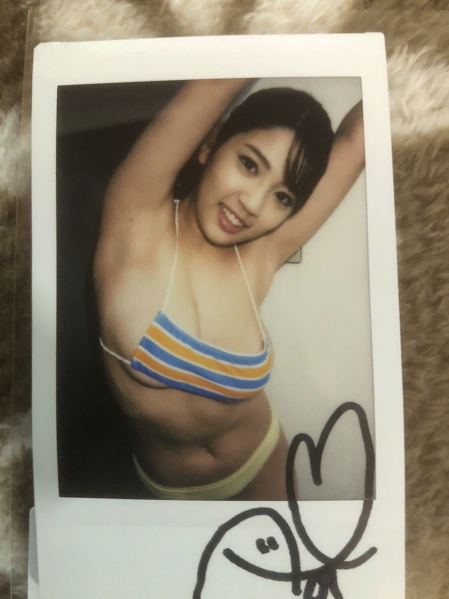 藤乃あおい 無敵センセーション 直筆サイン入り 現場チェキ Y字