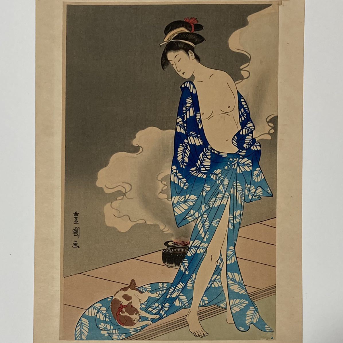 木版画 江戸 國周 大判 浮世絵 武者絵 明治期 錦絵 Ukiyoe 役者絵