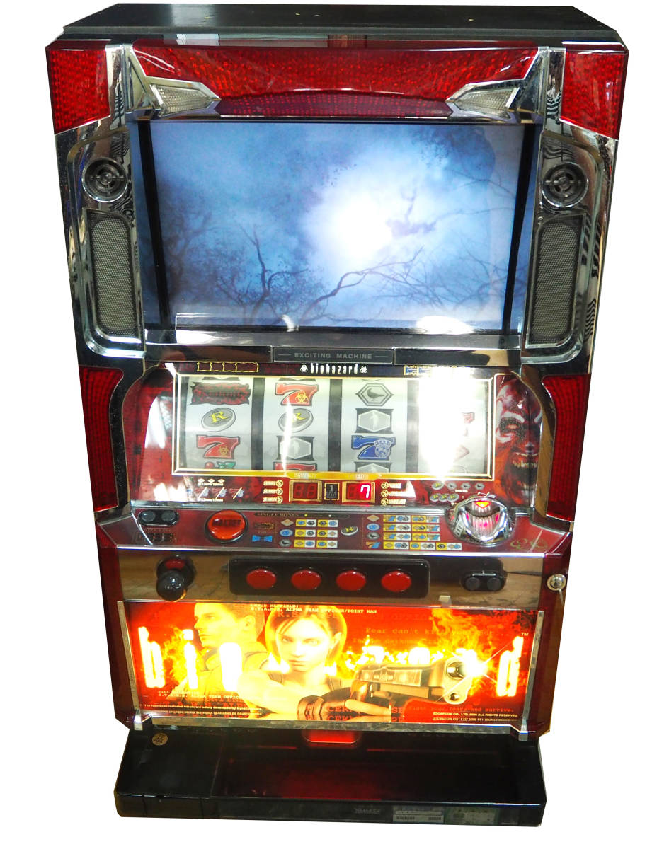 液晶難あり】パチスロ 山佐 初代バイオハザード 不要機付き 液晶難あり