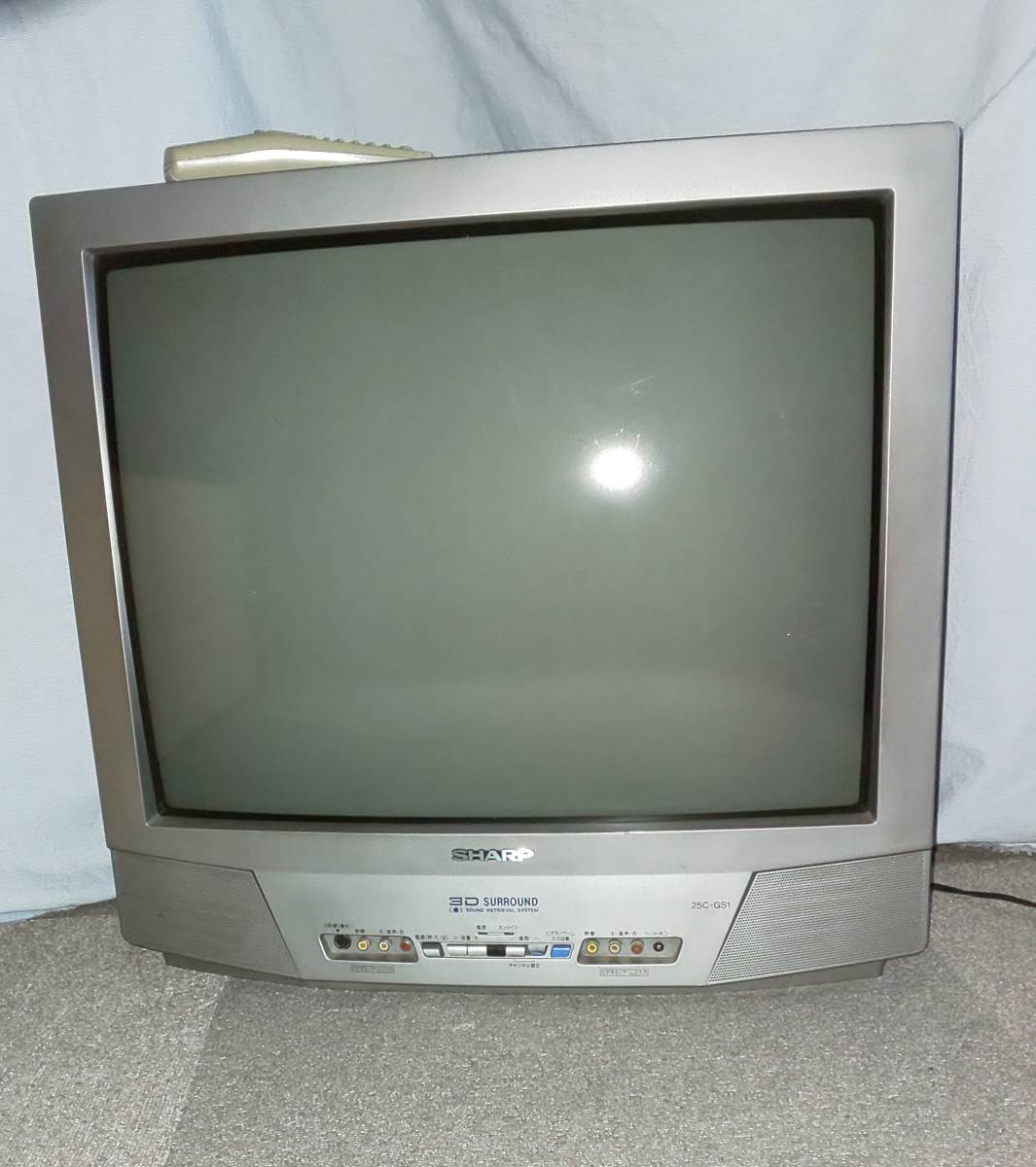 【昭和レトロ】1976年製　SHARPブラウン管カラーテレビ Yahoo!オークション - 昭和レトロ 1978年製 ブラウン管テレビ SHARP シ