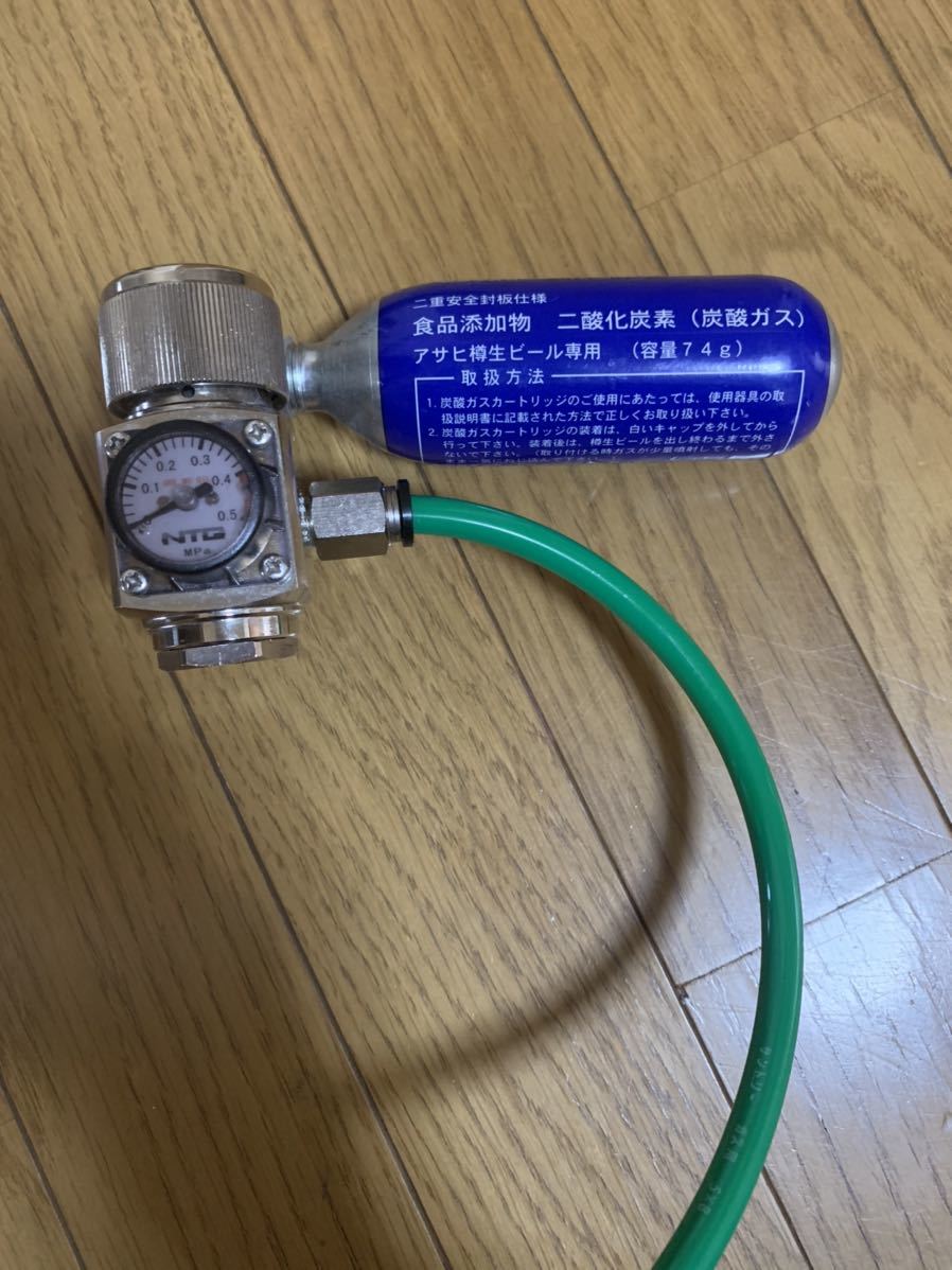 ビールサーバー用 ミニガス用減圧弁 動作確認済み 8mm