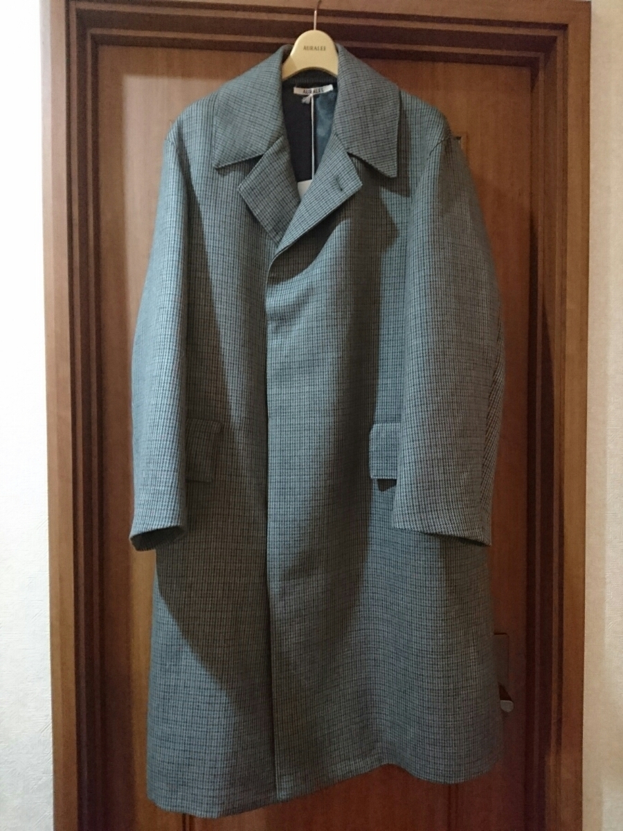 オーラリー AURALEE ダブルフェイス チェックコート 1サイズ 【公式通販】