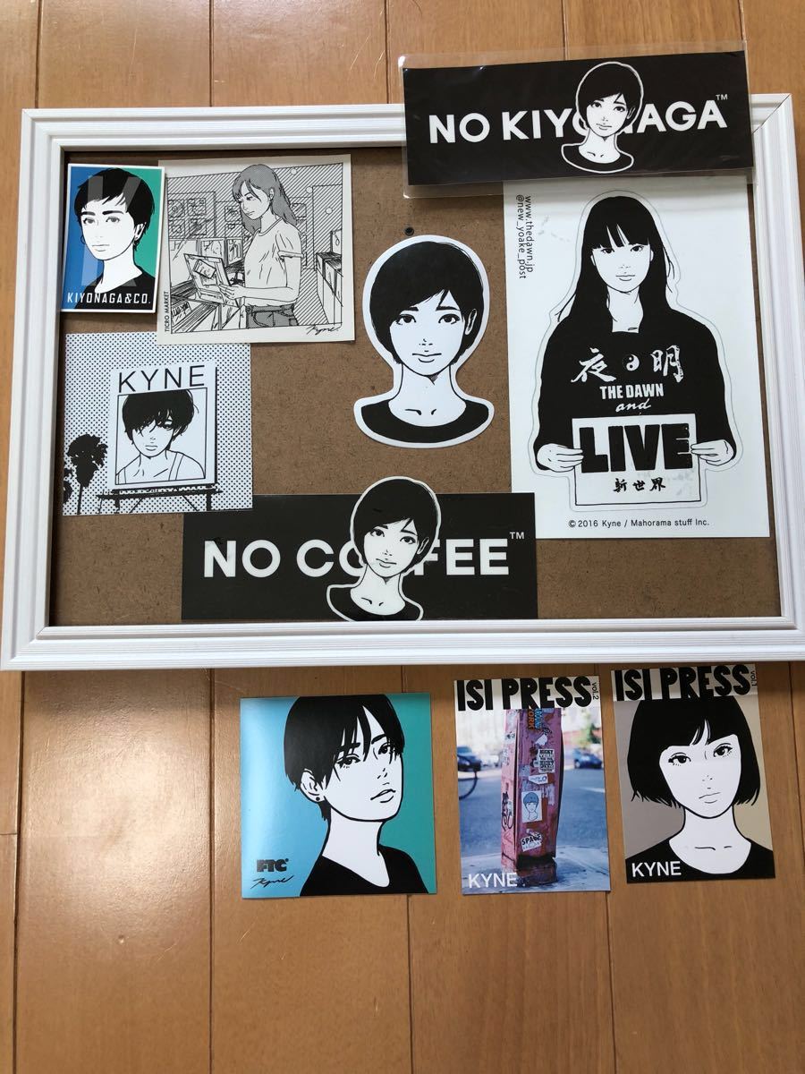 kyneステッカーとnoncheleeeポストカード