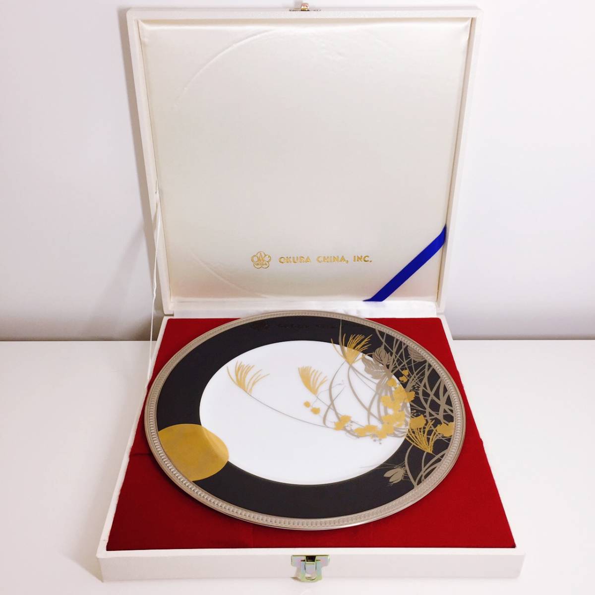 大倉陶園プレートオークラOKURA 陶器飾り皿オールド大倉