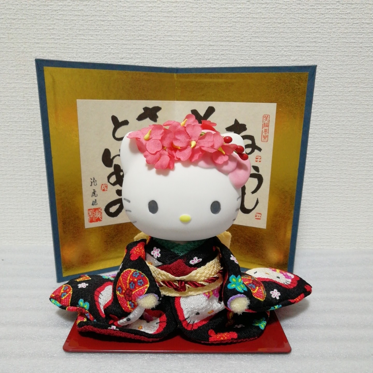 ハローキティ 陶器 ドール 着物 桜 ハローキティ 陶器 ドール 着物 桜
