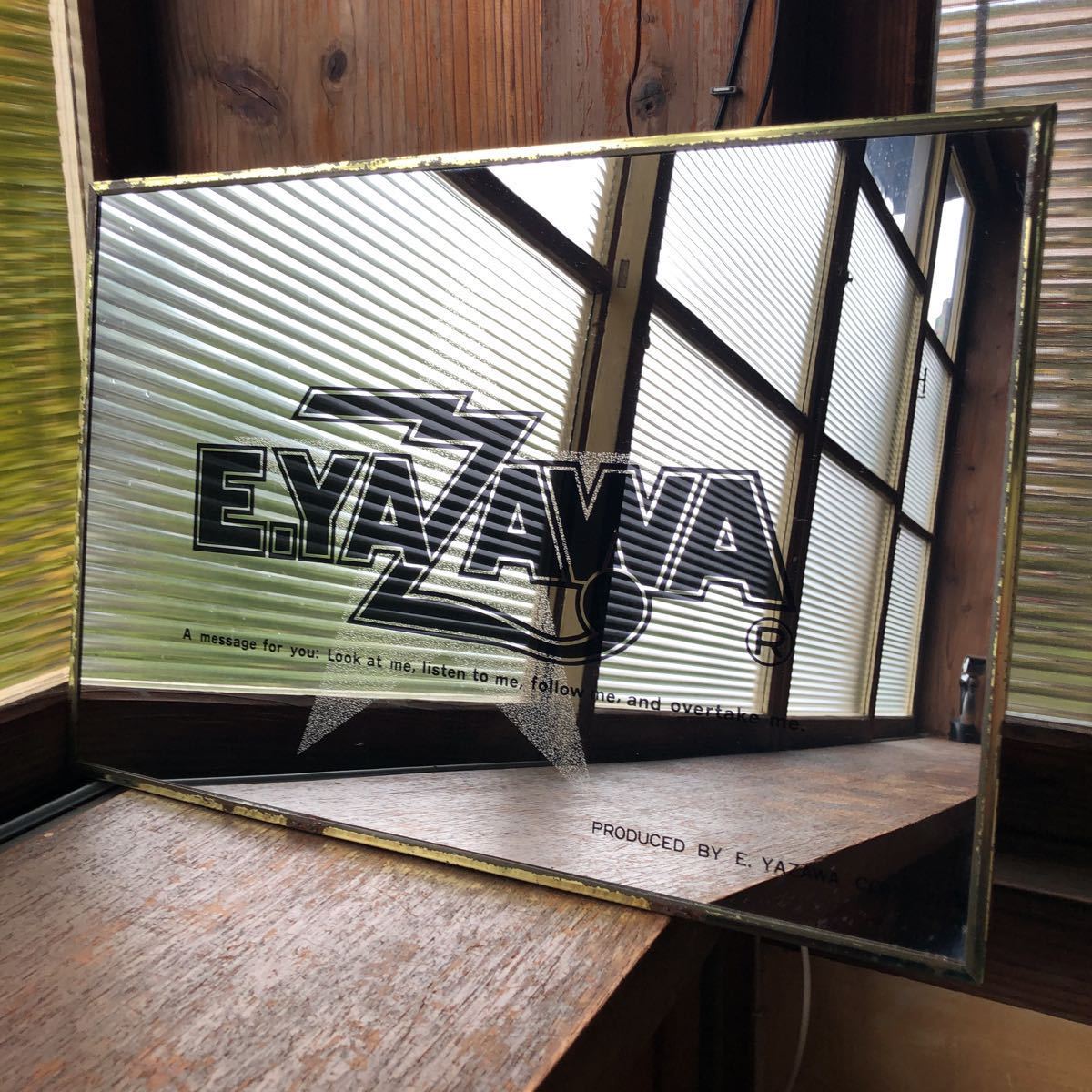 矢沢永吉 鏡 7 矢沢永吉 壁掛け 鏡 ミラー YAZAWA レア