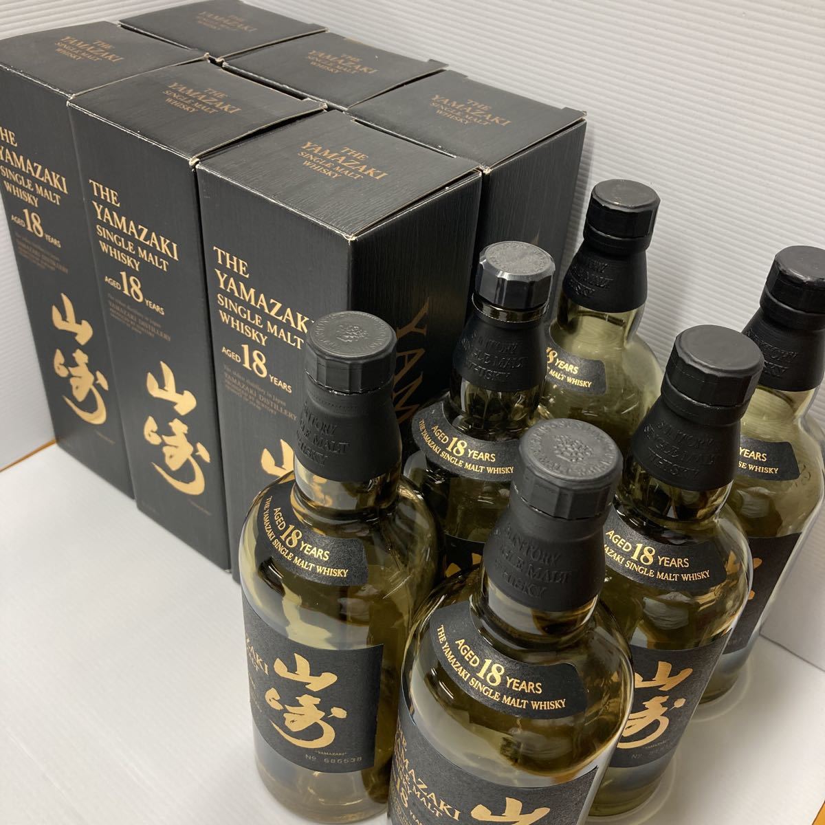 山崎18年 空瓶6本セット